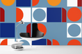 Load image into Gallery viewer, Spectrum Shapes Wallpaper