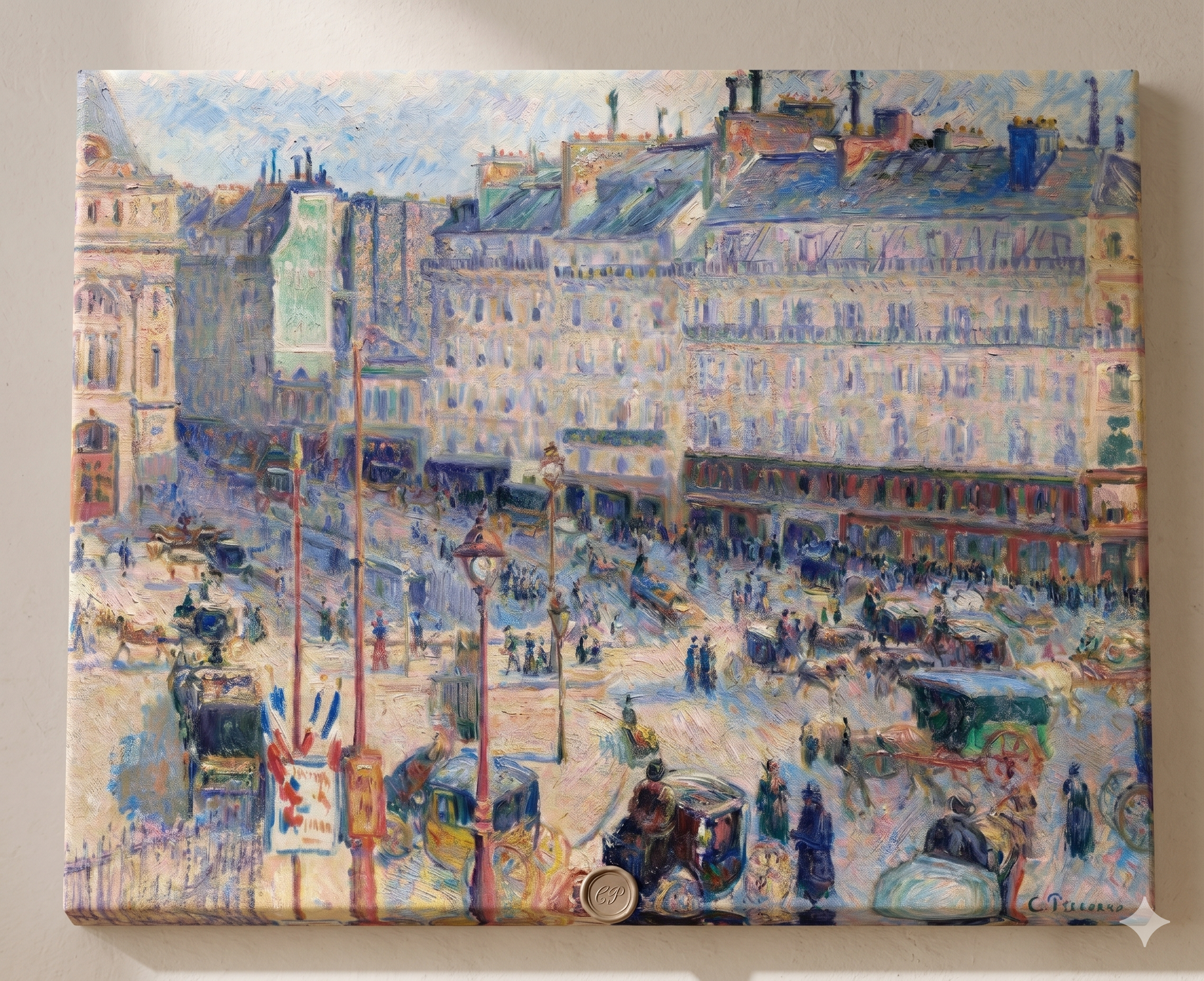 The Place du Havre, Paris(1893) Wall Art