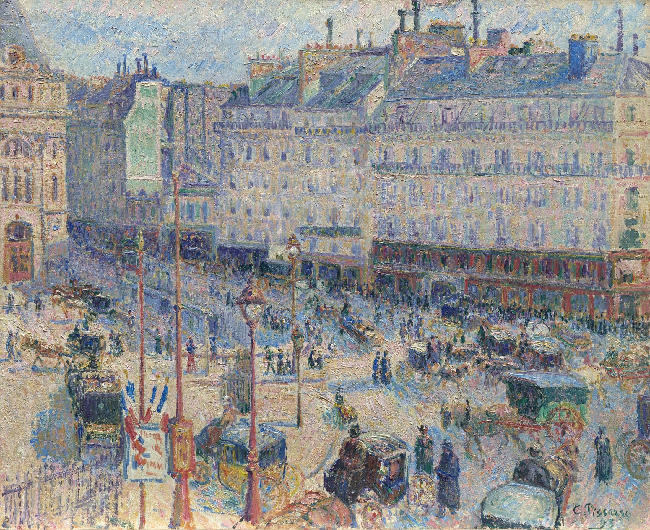 The Place du Havre, Paris(1893) Wall Art