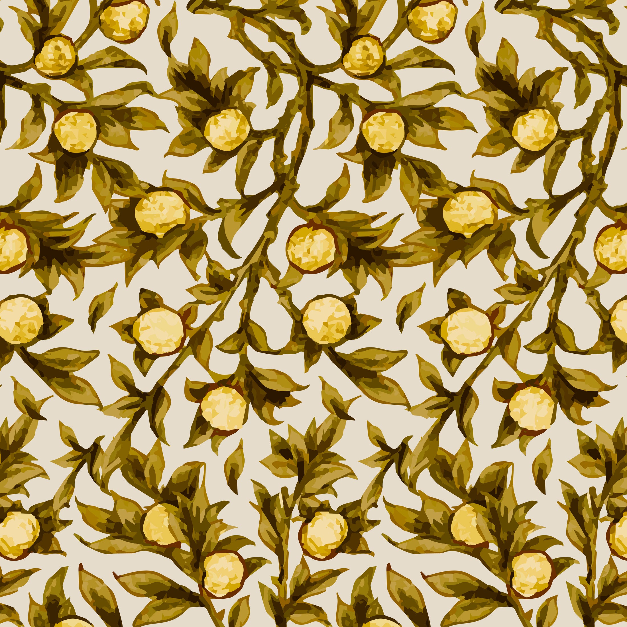 Botanical ornament flower Wallpaper