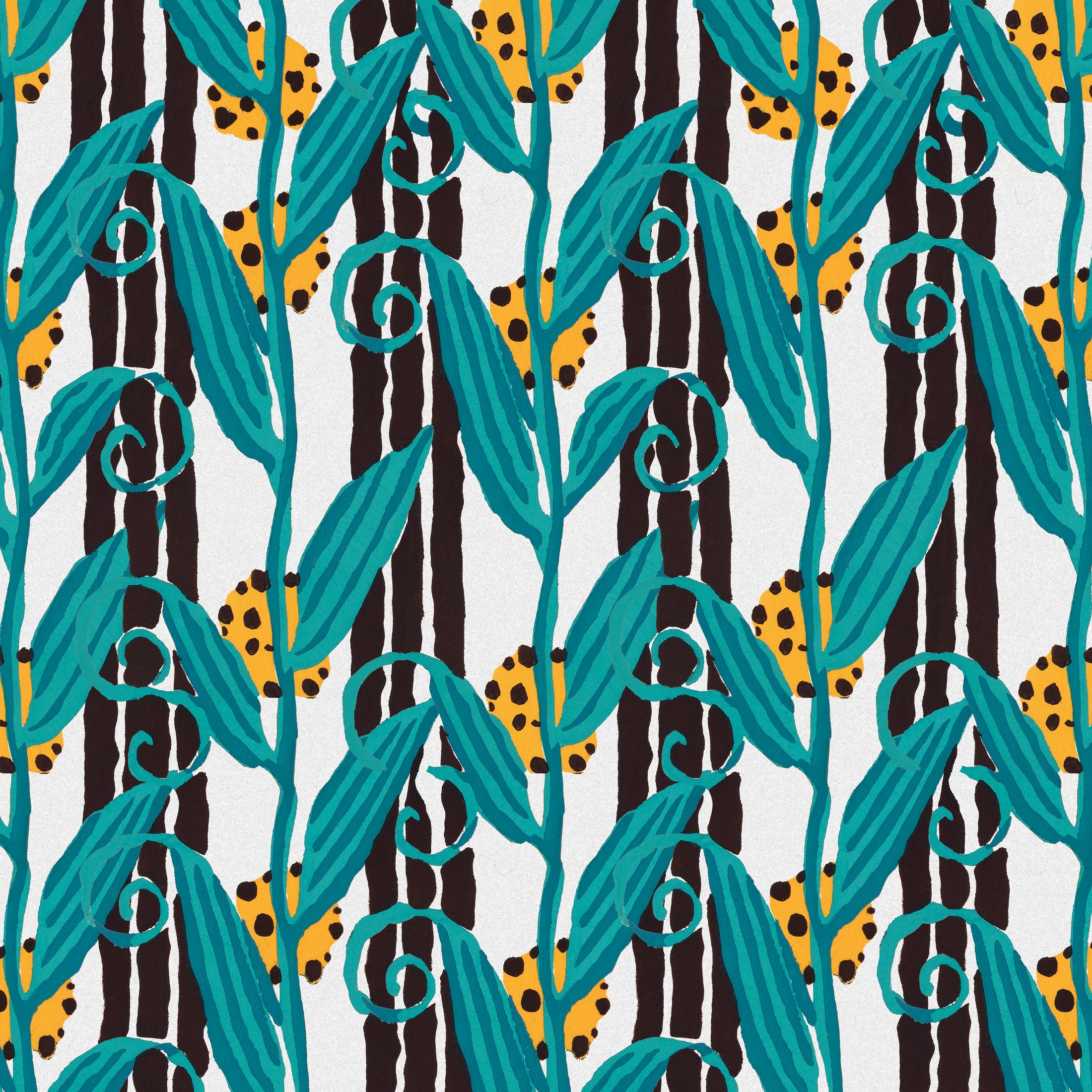 Art Nouveau botanical Wallpaper