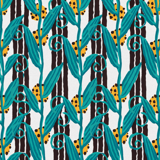 Art Nouveau botanical Wallpaper