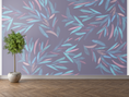 Load image into Gallery viewer, The Muted Purple Leaves Wallpaper
