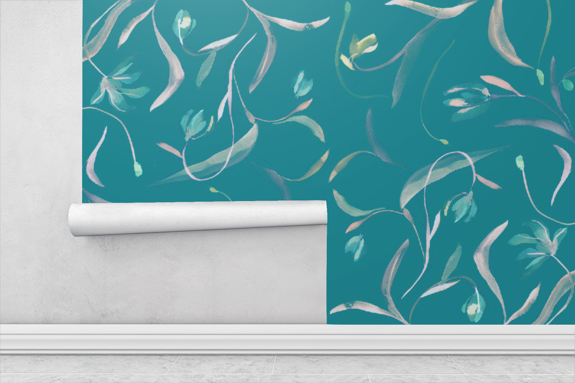 Skyline Blooms Wallpaper