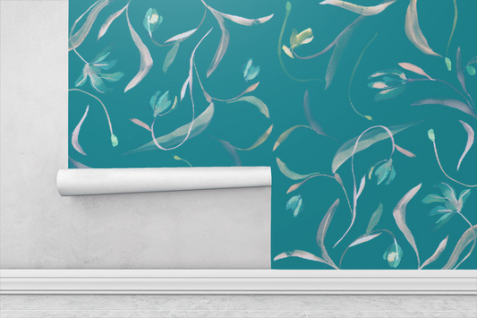 Skyline Blooms Wallpaper