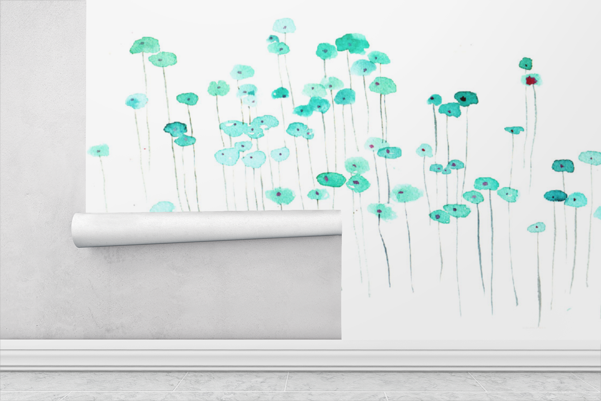 Floating Flora Wallpaper